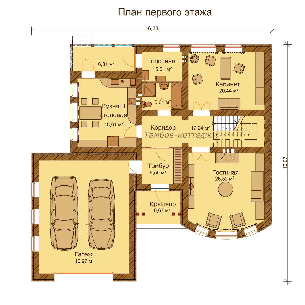 Проект дома площадью 209 м2, фото, описание - заказать в Тамбове